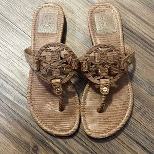Tory Burch Tan Woven Sandals size 7